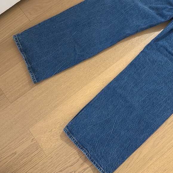 Abercrombie 90s relaxed jean - high rise curve love dark wash 8s - Picture 4 of 5